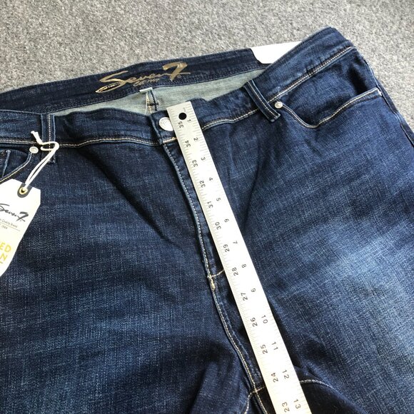 Seven7 Jeans Womens 24 (42x32) Blue Bootcut Limited Edition Comfort Stretch - Picture 6 of 12